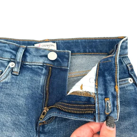 NWT Crewcuts Factory Girls’ Jean Short in Willow Wash Size 8 - Picture 8 of 11